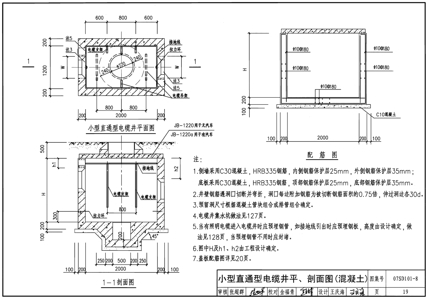 07SD101-8:电力电缆井设计与安装