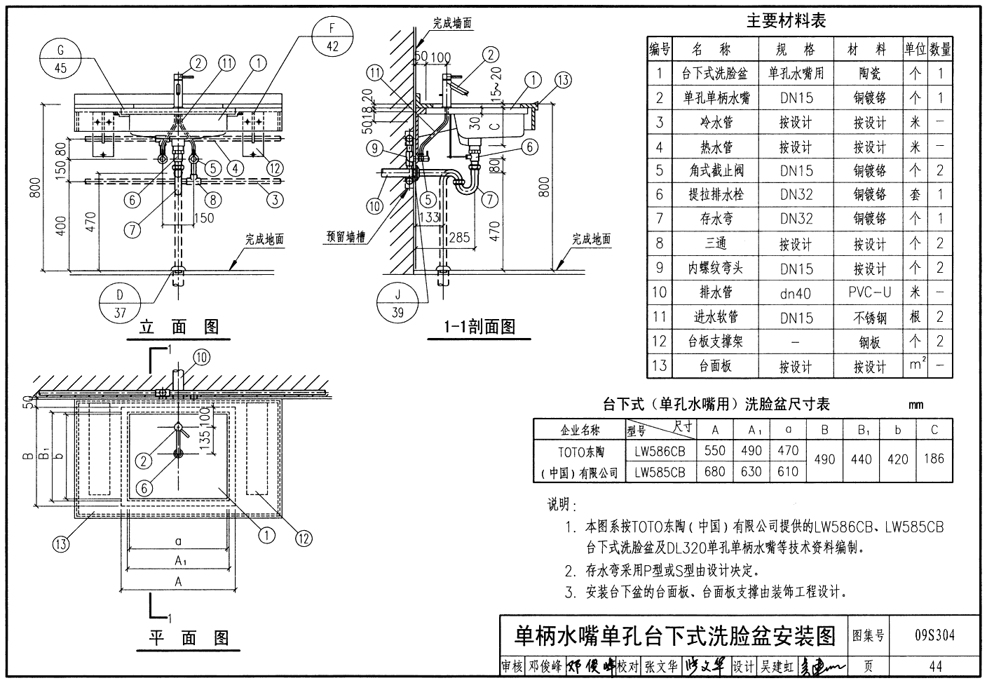 09S304:卫生设备安装- 国家建筑标准设计网