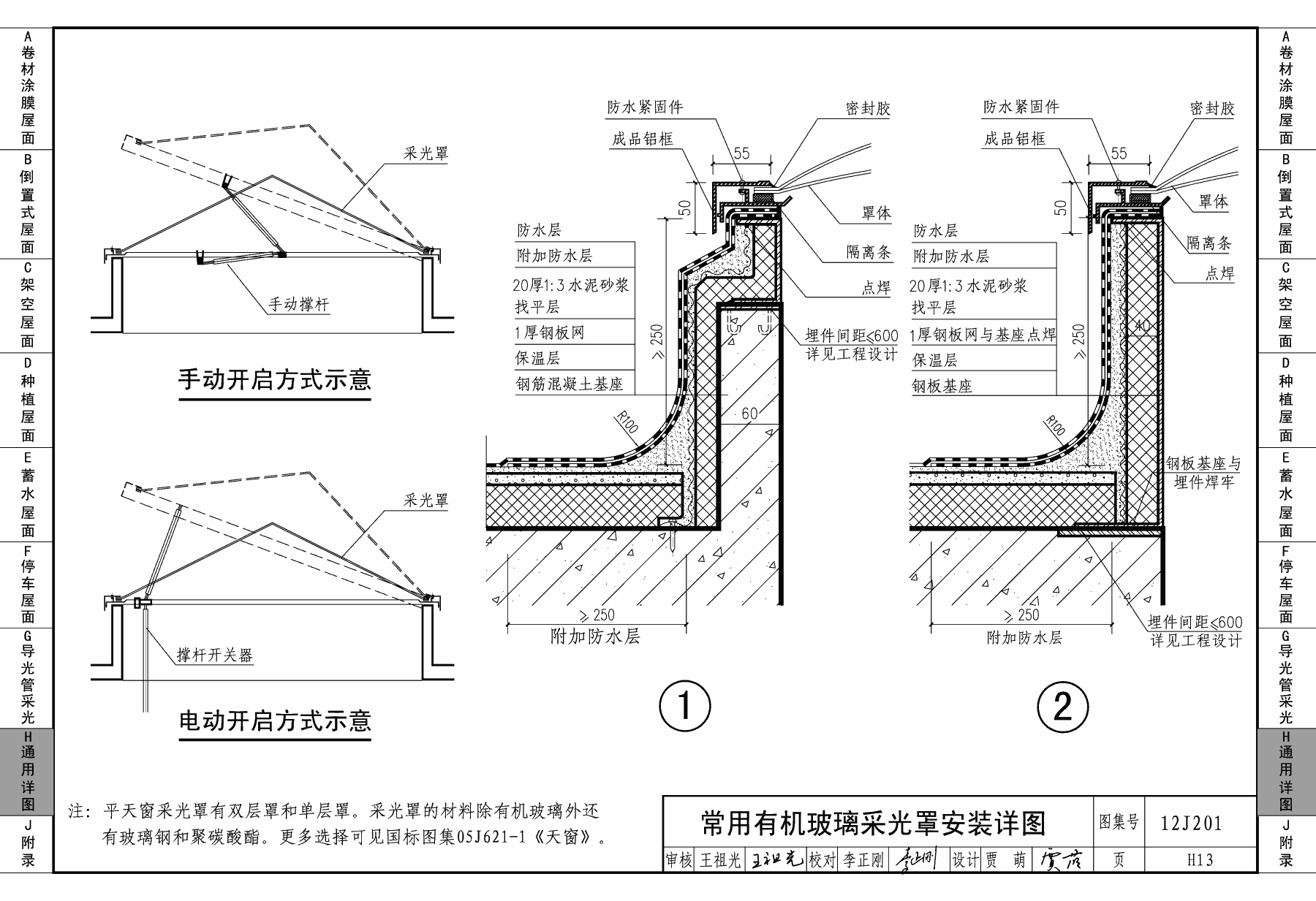 12J201:平屋面建筑构造